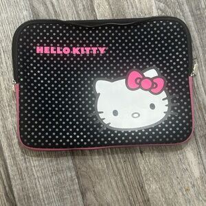 Hello Kitty Polka Dot Tablet Sleeve - Black and Pink